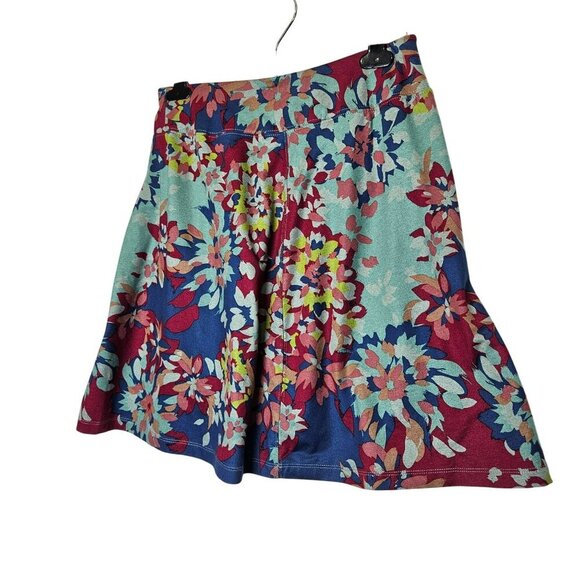 REI‎ Womens Floral Skirt Hidden Zip Pocket sz S Gorpcore Activewear Boho Casual - Picture 2 of 8